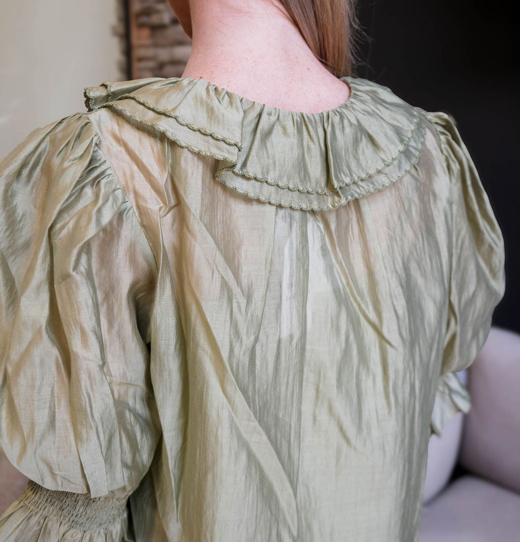 English Factory Ruffled Blouse