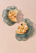 Layered Mesh Statement Earrings