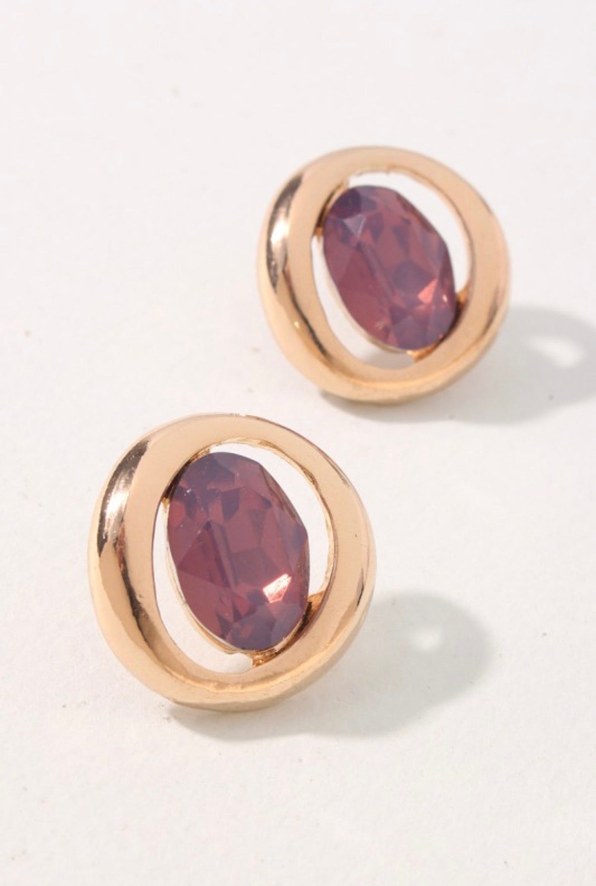 Oval Framed Earrings